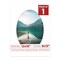 White Mat Board for 12x16 Frames - Oval Opening for 9x13 Photos